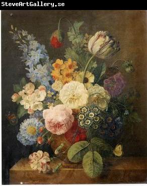 unknow artist Floral, beautiful classical still life of flowers.040